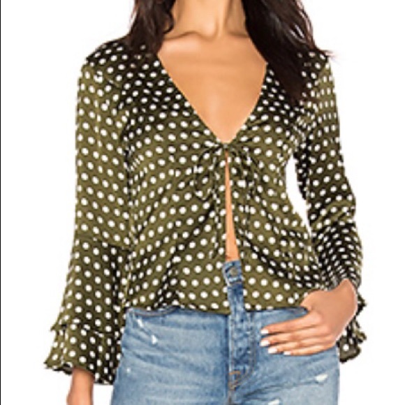 Tie Front Top - WORN ONCE - Picture 6 of 6